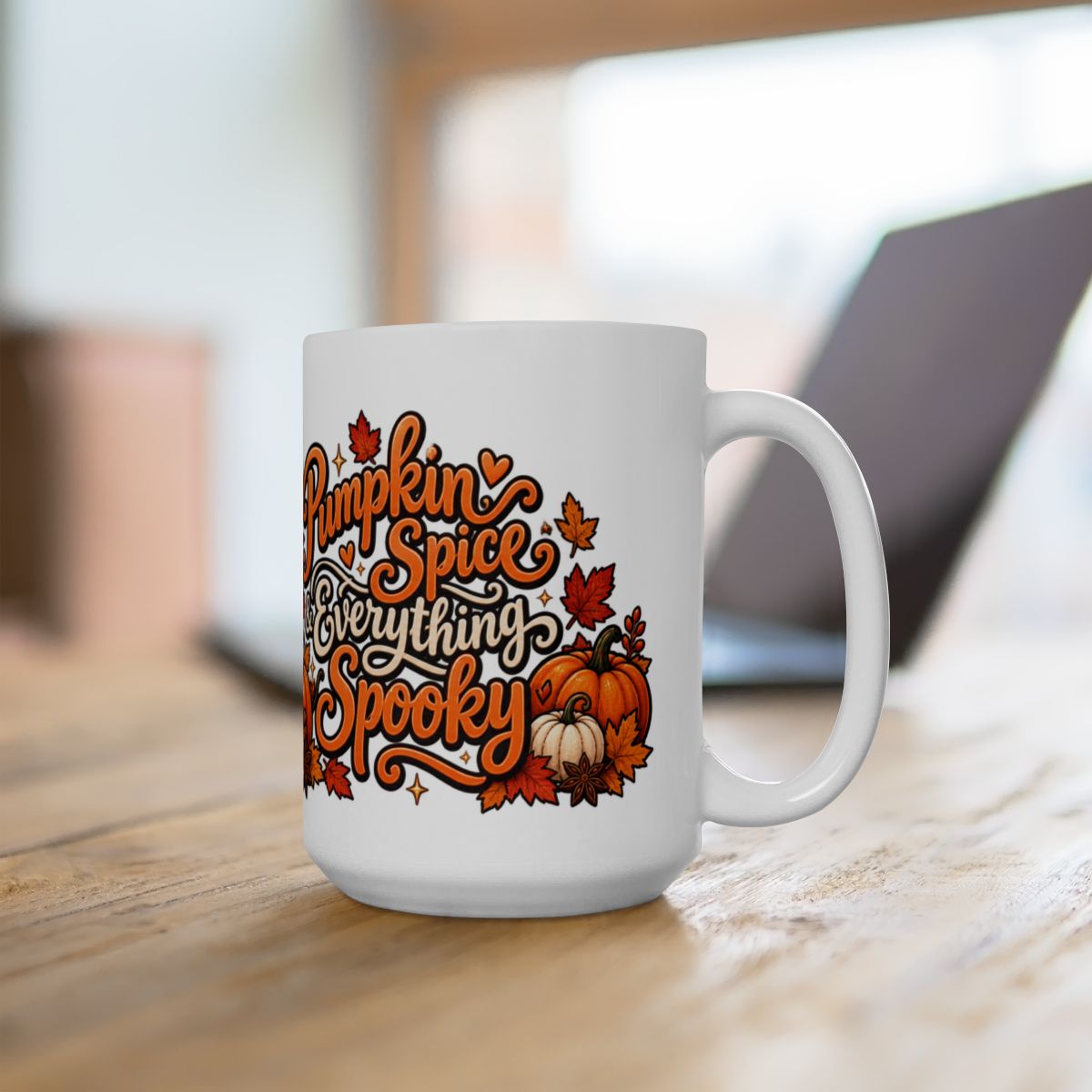 Pumpkin Spice Ghost Mug | Ceramic Coffee Mug