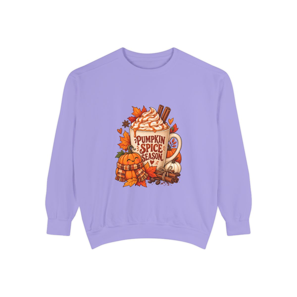 Pumpkin Spice Season Sweatshirt | Fall Pumpkin Spice Coffee Autumn Leaves
