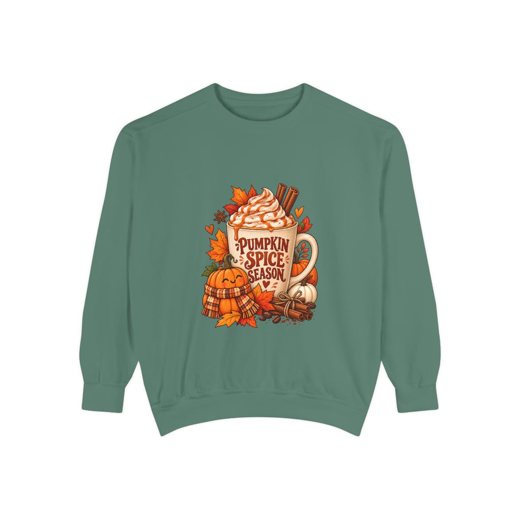 Pumpkin Spice Season Sweatshirt | Fall Pumpkin Spice Coffee Autumn Leaves