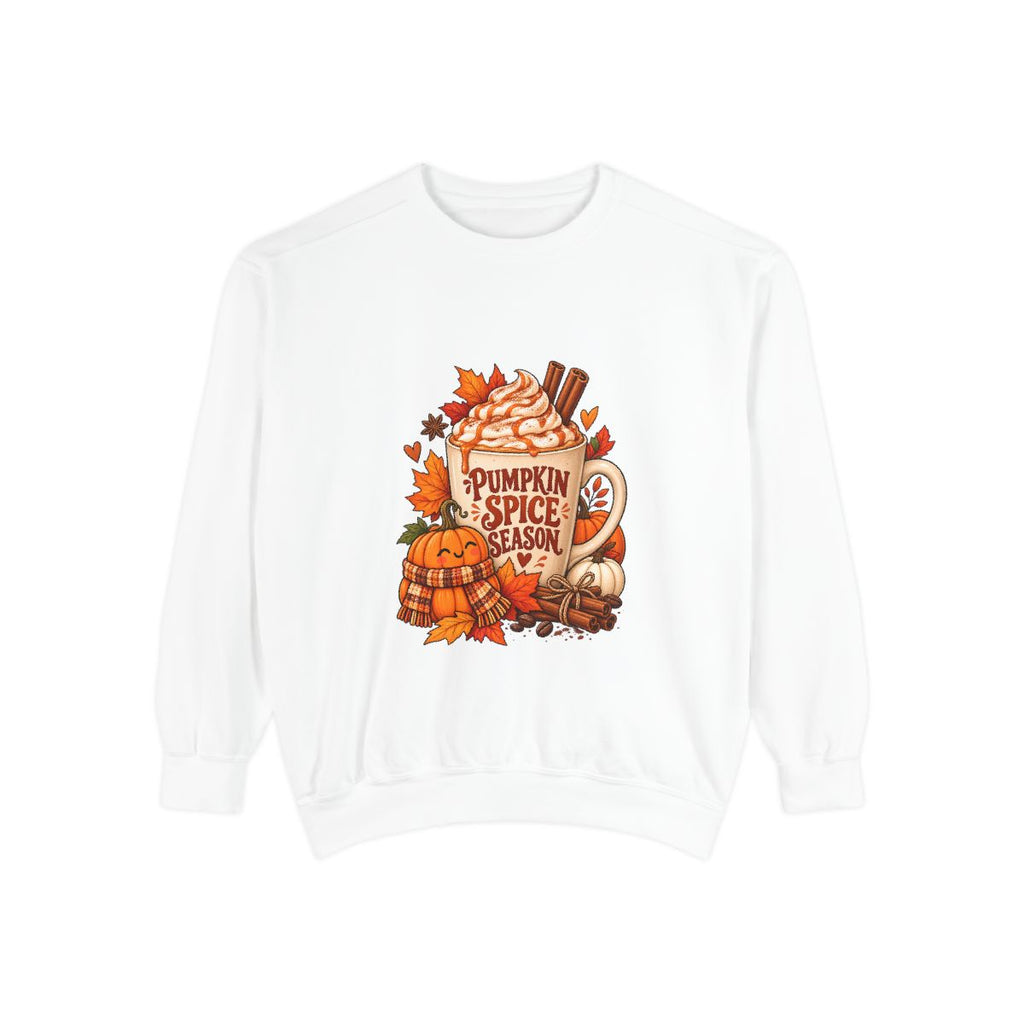 Pumpkin Spice Season Sweatshirt | Fall Pumpkin Spice Coffee Autumn Leaves