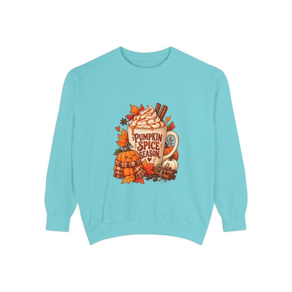 Pumpkin Spice Season Sweatshirt | Fall Pumpkin Spice Coffee Autumn Leaves