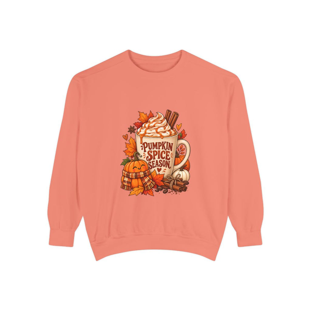 Pumpkin Spice Season Sweatshirt | Fall Pumpkin Spice Coffee Autumn Leaves