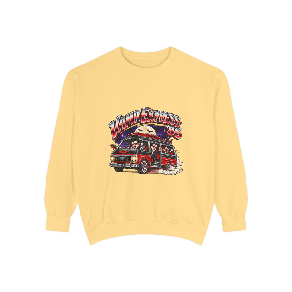 Retro Surf Van Illustration Sweatshirt | Vintage Beach Roadtrip Graphic