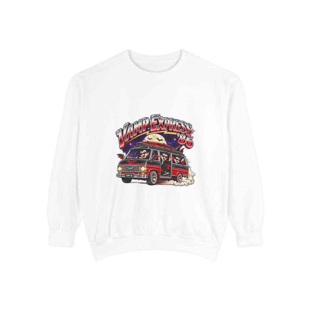 Retro Surf Van Illustration Sweatshirt | Vintage Beach Roadtrip Graphic