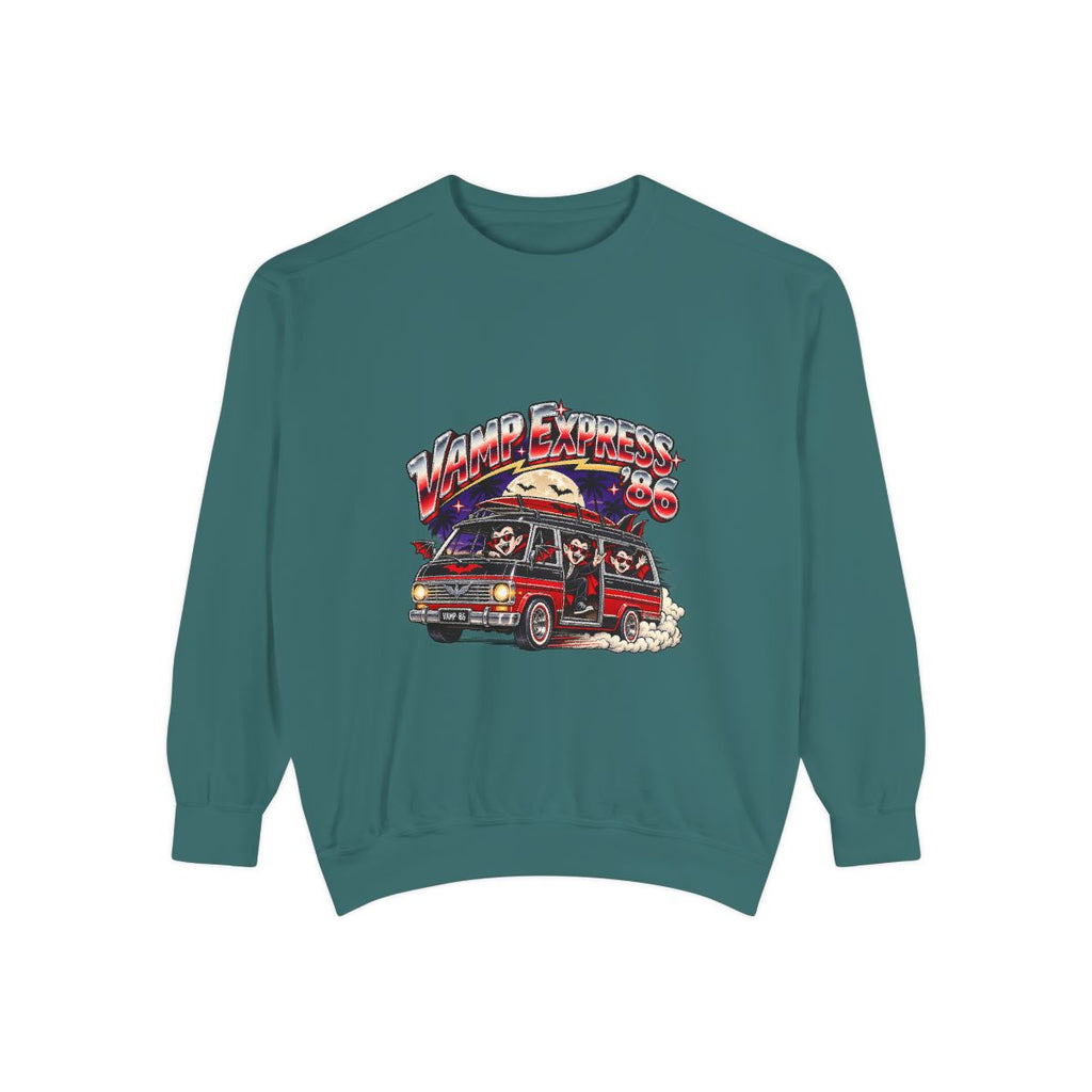Retro Surf Van Illustration Sweatshirt | Vintage Beach Roadtrip Graphic