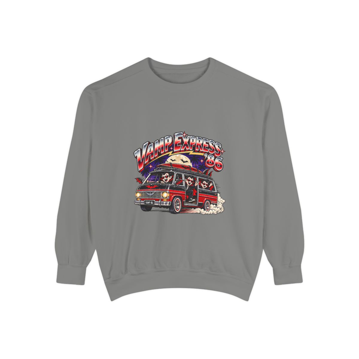 Retro Surf Van Illustration Sweatshirt | Vintage Beach Roadtrip Graphic