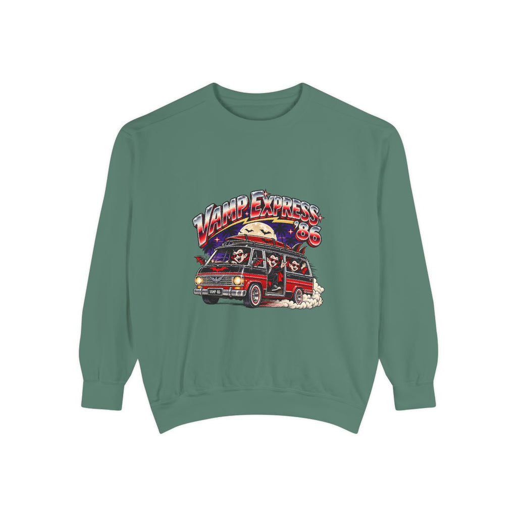 Retro Surf Van Illustration Sweatshirt | Vintage Beach Roadtrip Graphic