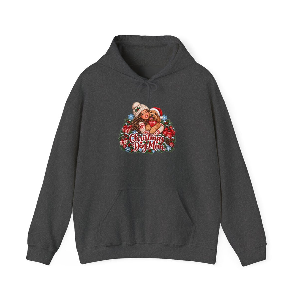 Santa Bear Christmas Wreath Hoodie | Holiday Cute Cozy Illustration