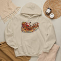 Santa Claus Sleigh with Reindeer Hoodie | Christmas Holiday Sweatshirt