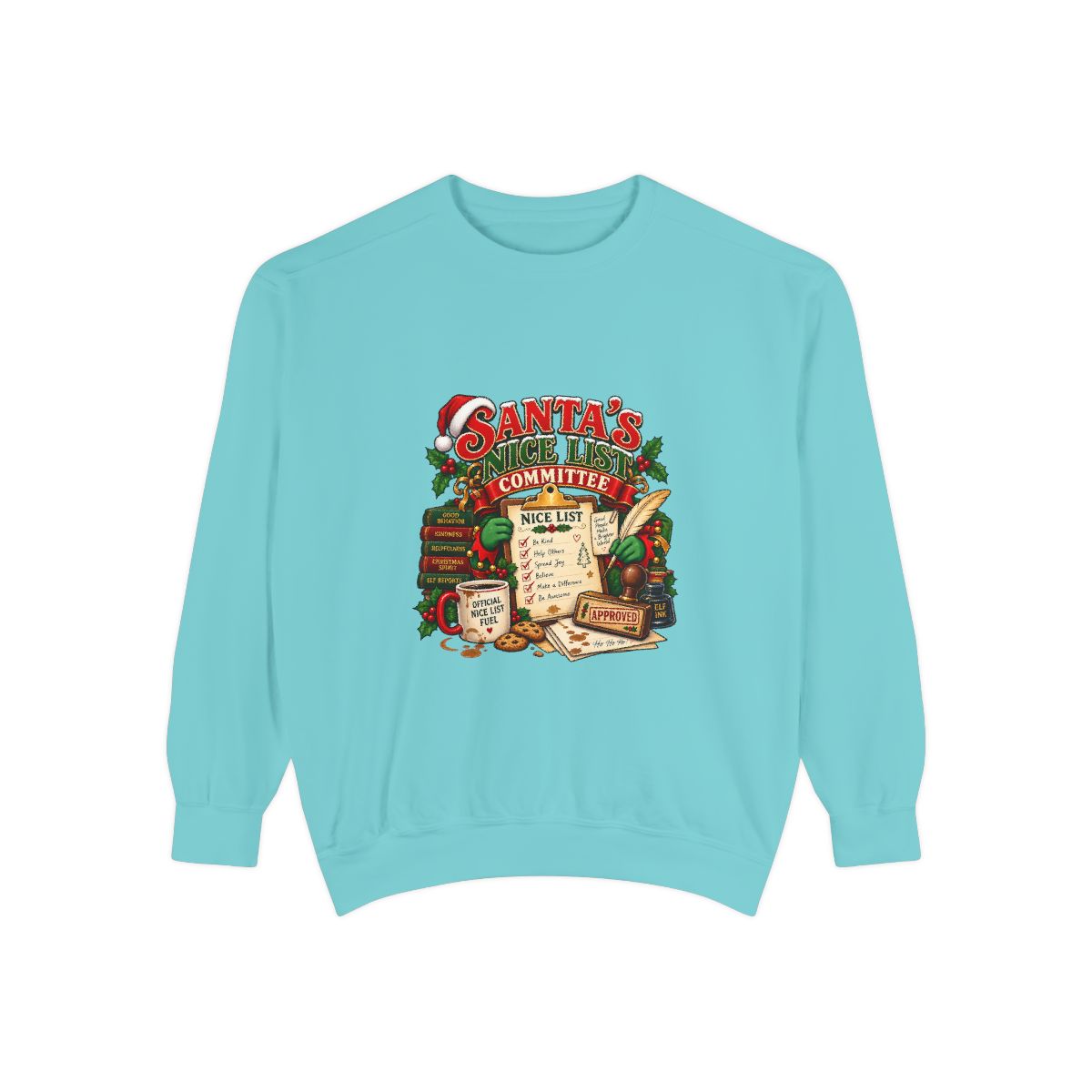 Santa's Nice List Committee Sweatshirt | Funny Christmas Elf Squad