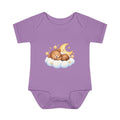 Sleeping Bear on Cloud Infant Bodysuit | Moon and Stars Nursery