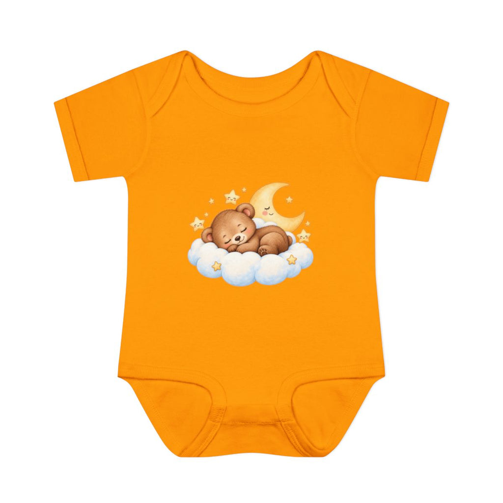 Sleeping Bear on Cloud Infant Bodysuit | Moon and Stars Nursery