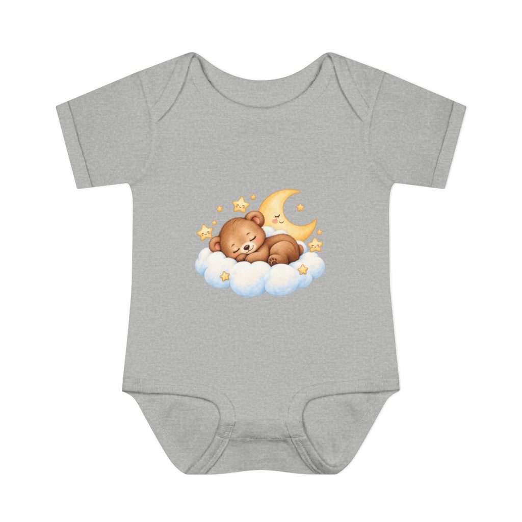 Sleeping Bear on Cloud Infant Bodysuit | Moon and Stars Nursery