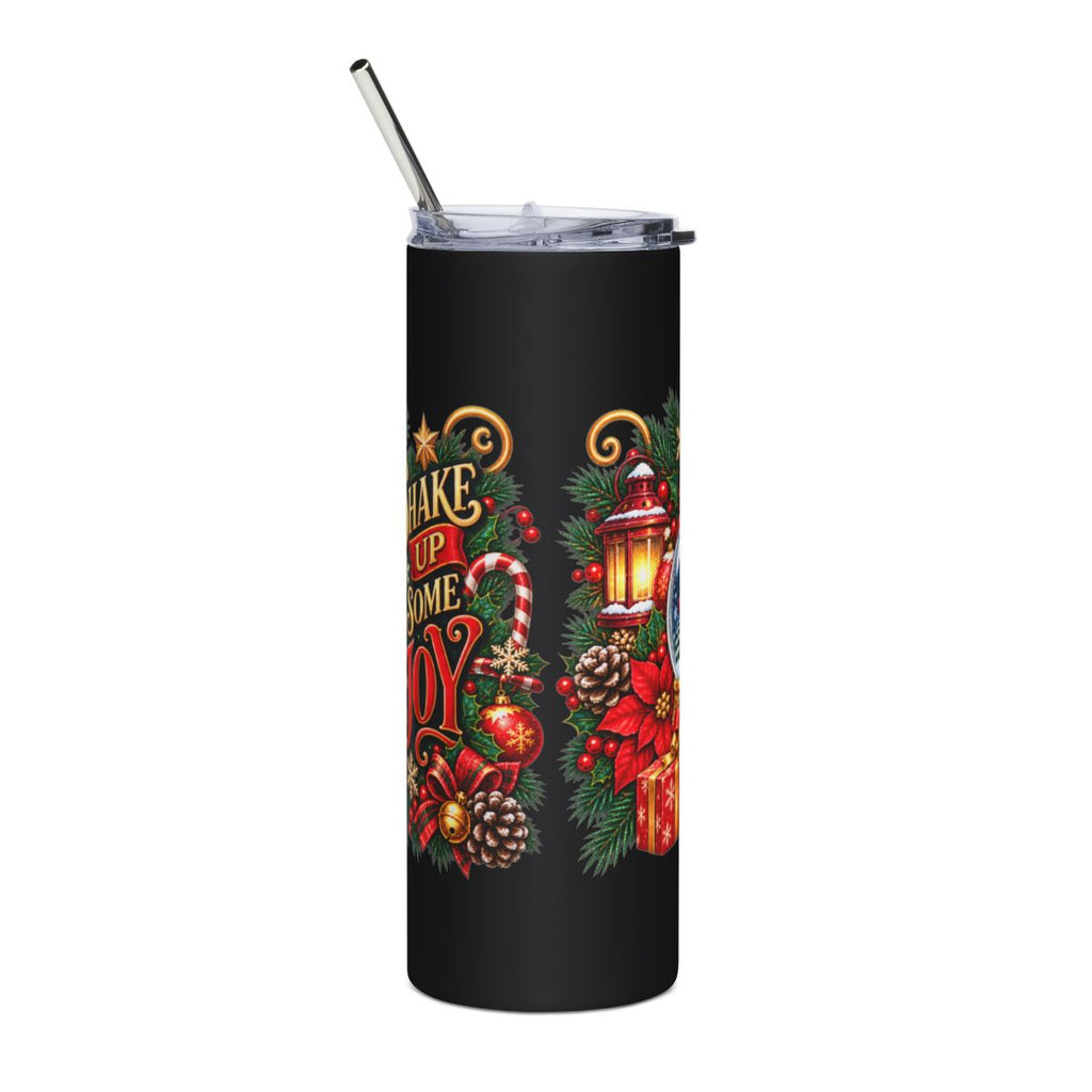 Snow Globe Holiday Scene Tumbler | Christmas 20oz Stainless Steel