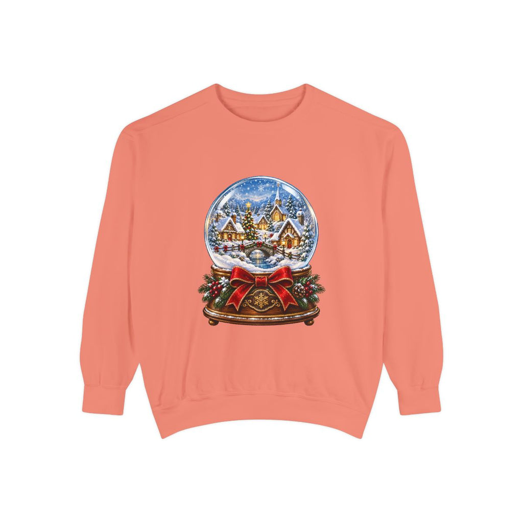 Snow Globe Winter Village Sweatshirt | Christmas Holiday Snow Globe Design