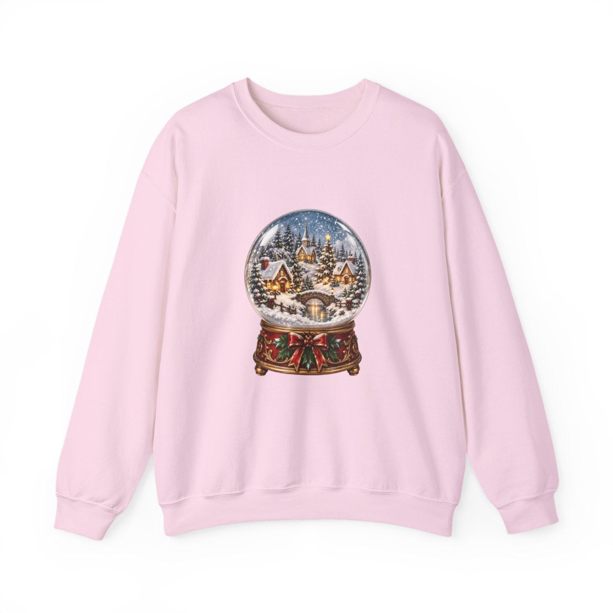 Snow Globe Winter Village Sweatshirt | Christmas Snow Globe Crewneck