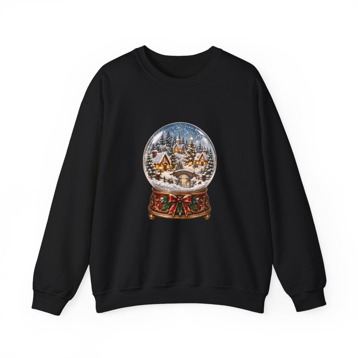 Snow Globe Winter Village Sweatshirt | Christmas Snow Globe Crewneck