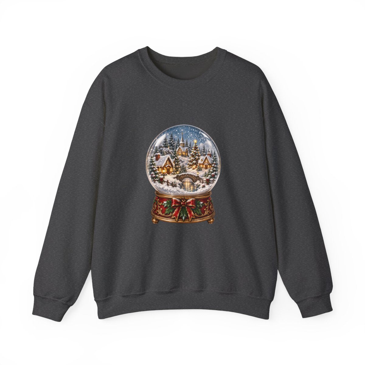 Snow Globe Winter Village Sweatshirt | Christmas Snow Globe Crewneck