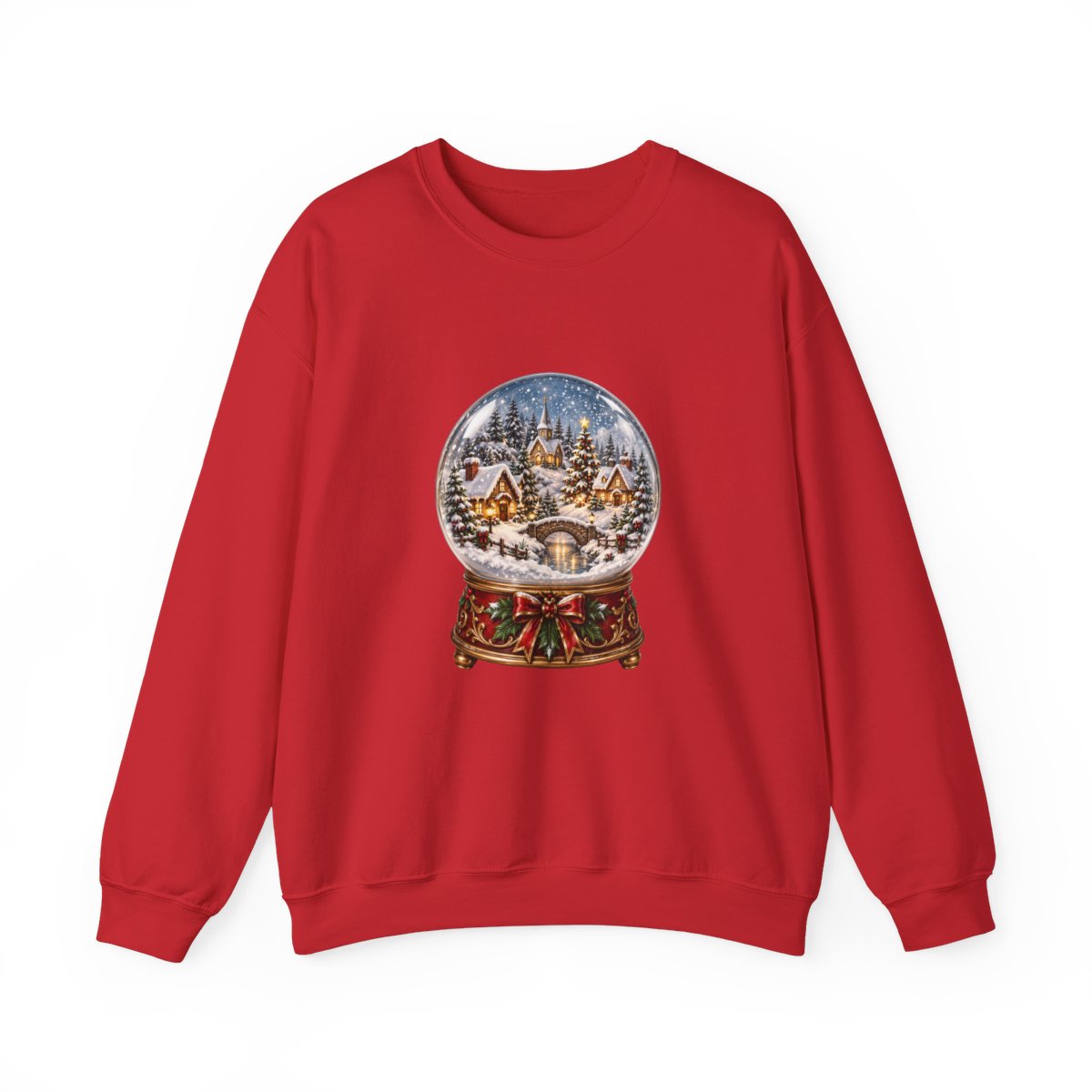 Snow Globe Winter Village Sweatshirt | Christmas Snow Globe Crewneck