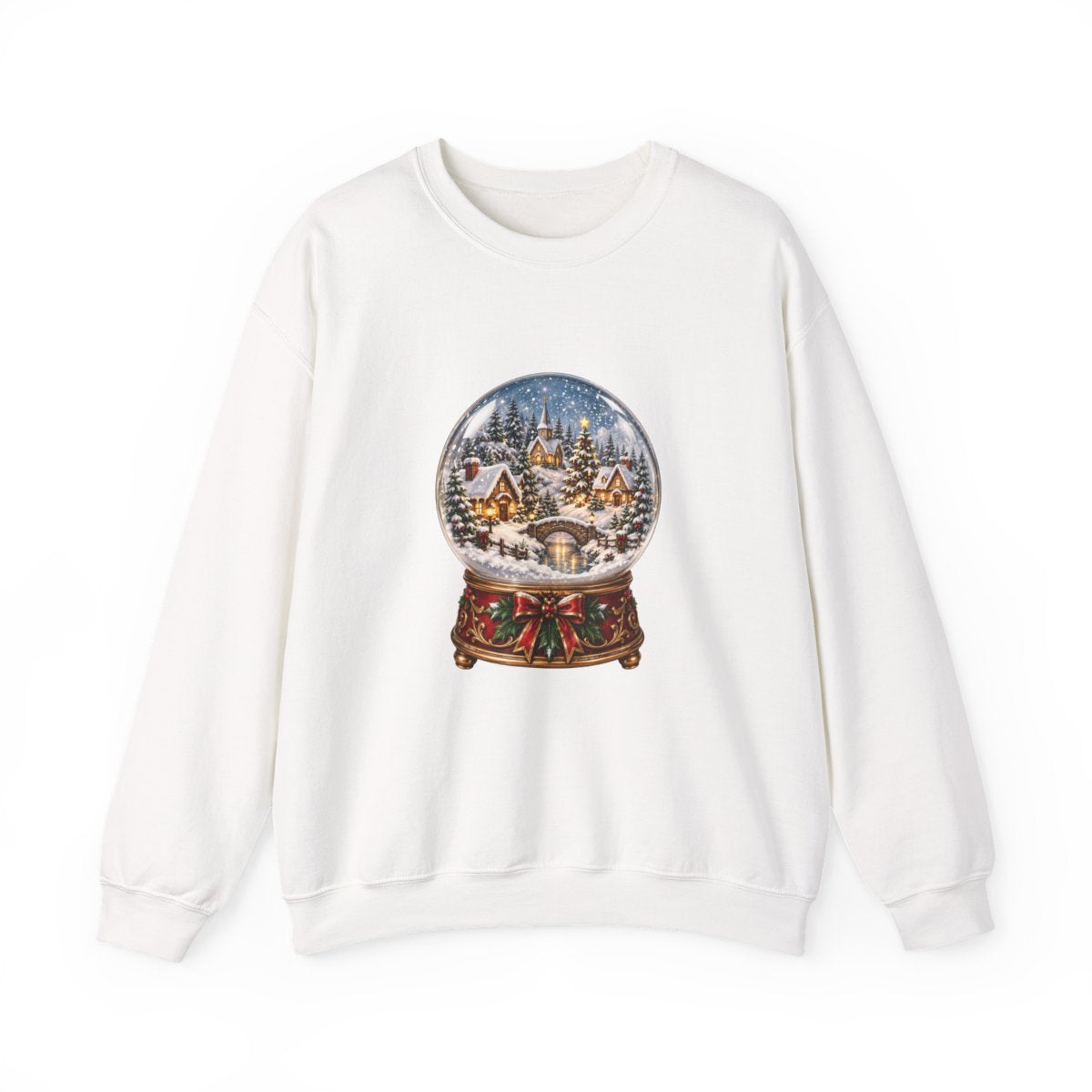 Snow Globe Winter Village Sweatshirt | Christmas Snow Globe Crewneck