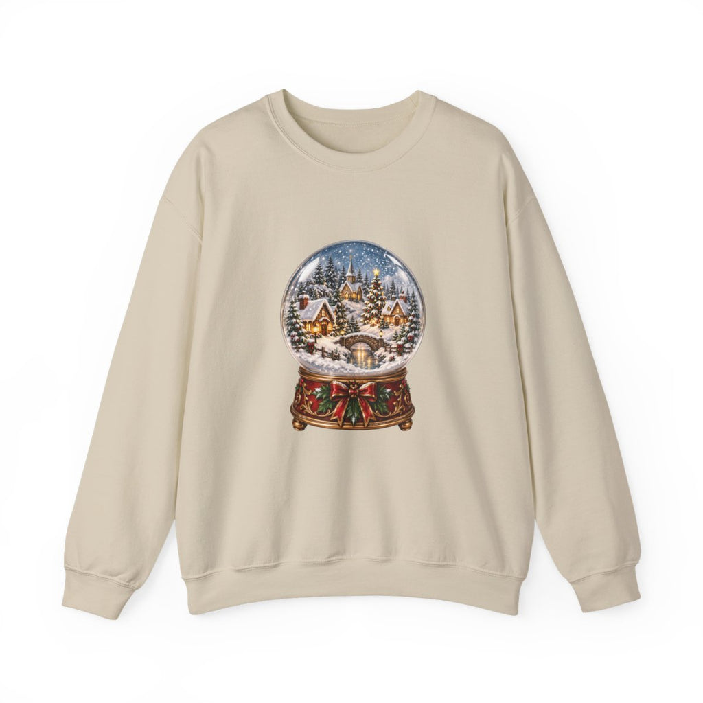 Snow Globe Winter Village Sweatshirt | Christmas Snow Globe Crewneck
