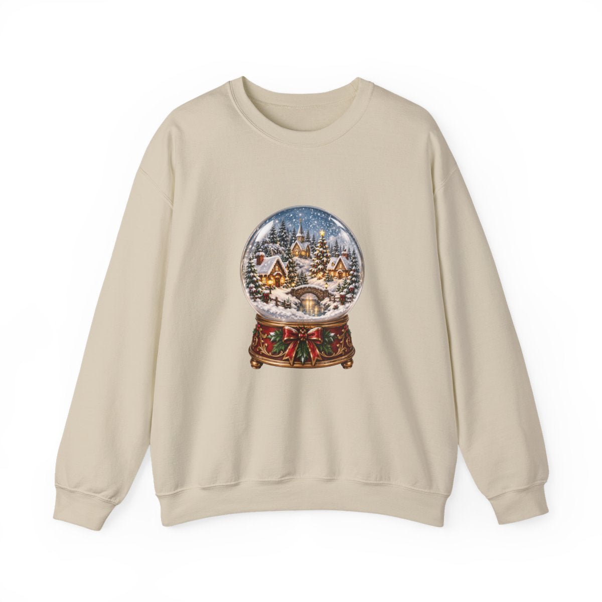 Snow Globe Winter Village Sweatshirt | Christmas Snow Globe Crewneck