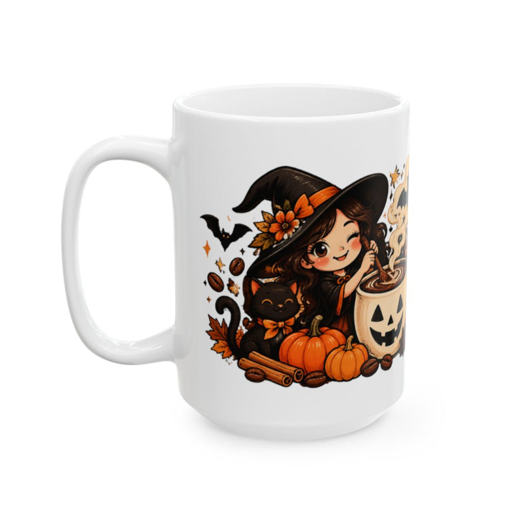 Spooky Brew Mug | Halloween coffee mug with jack-o'-lantern cup
