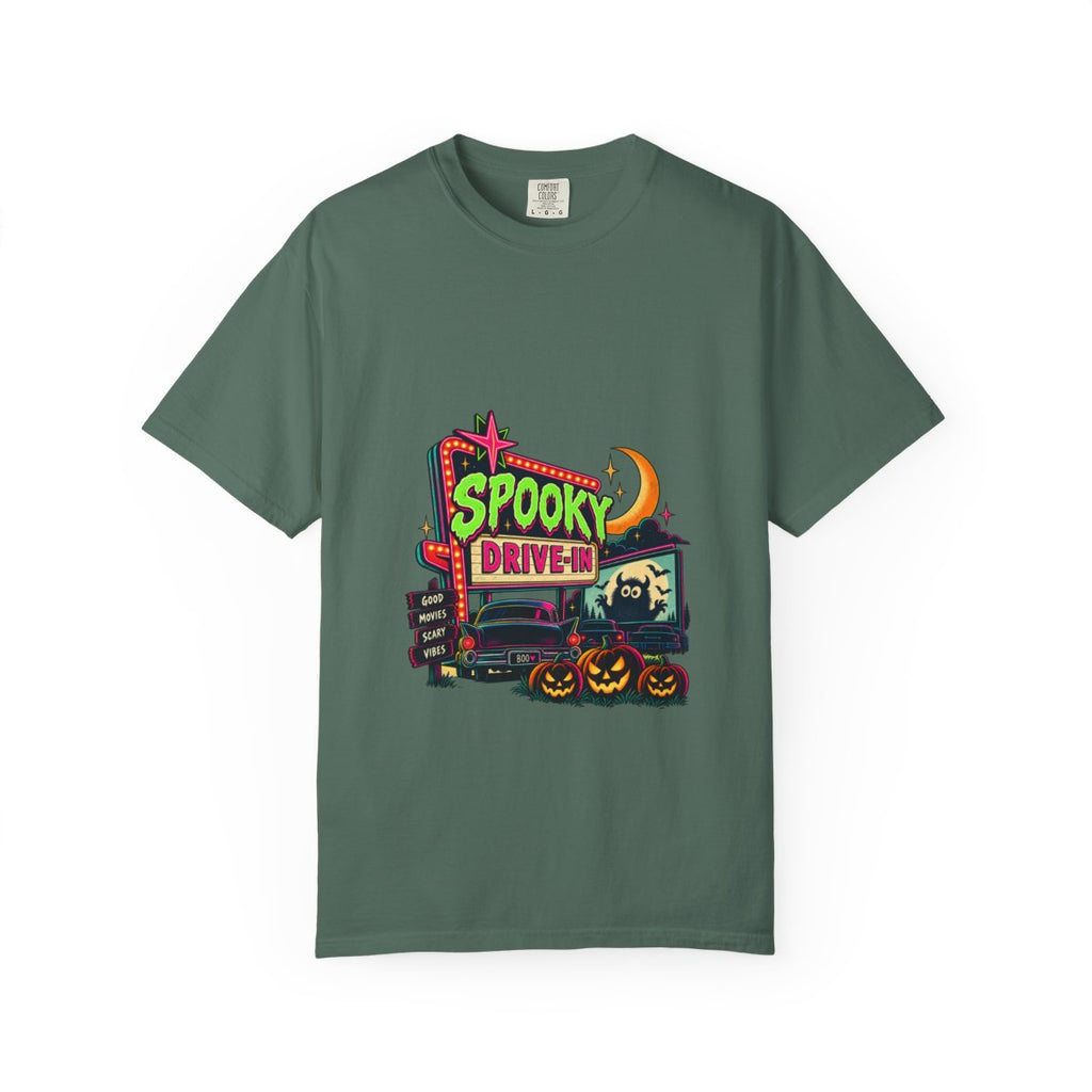 Spooky Drive-In Halloween T-shirt | Retro Haunted Movie Night