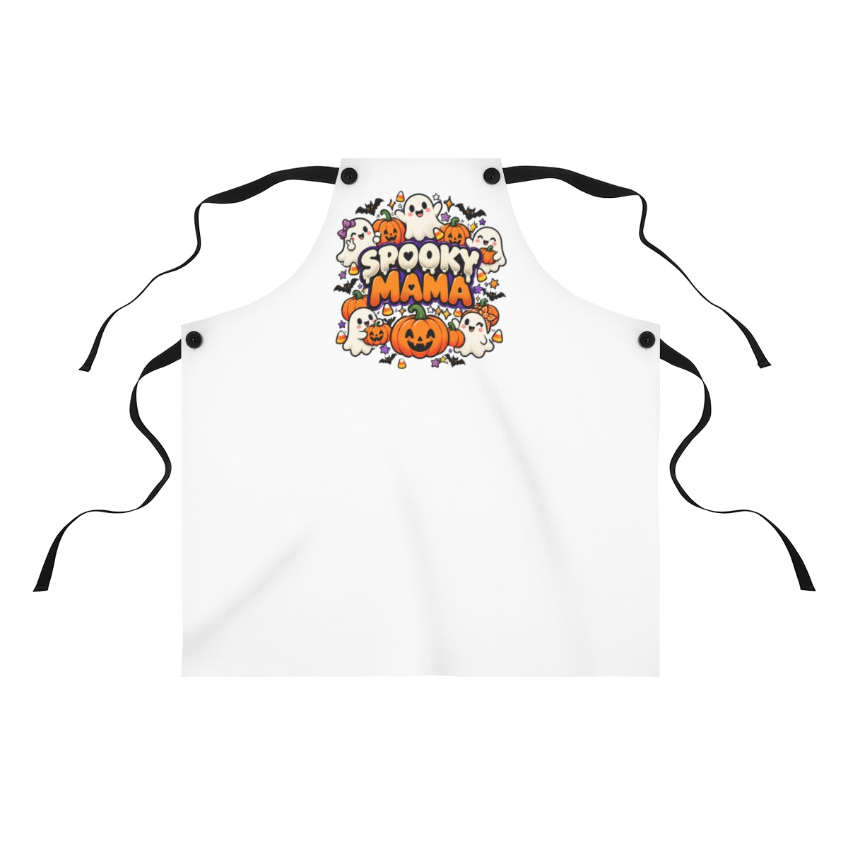 Spooky Mama Apron | Halloween pumpkin ghost cooking apron