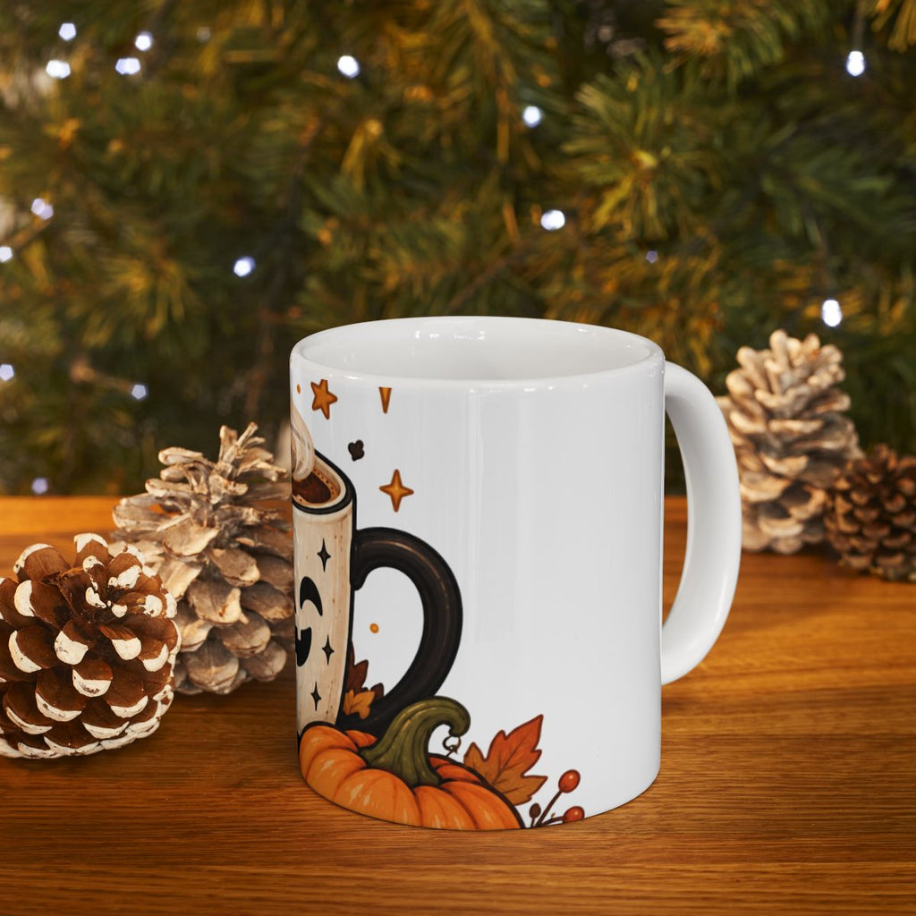 Spooky Pumpkin Coffee Mug | Halloween Ceramic Mug
