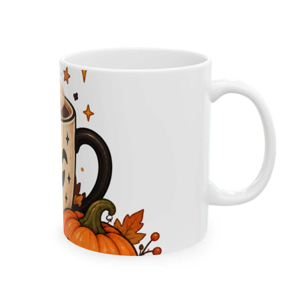 Spooky Pumpkin Coffee Mug | Halloween Ceramic Mug
