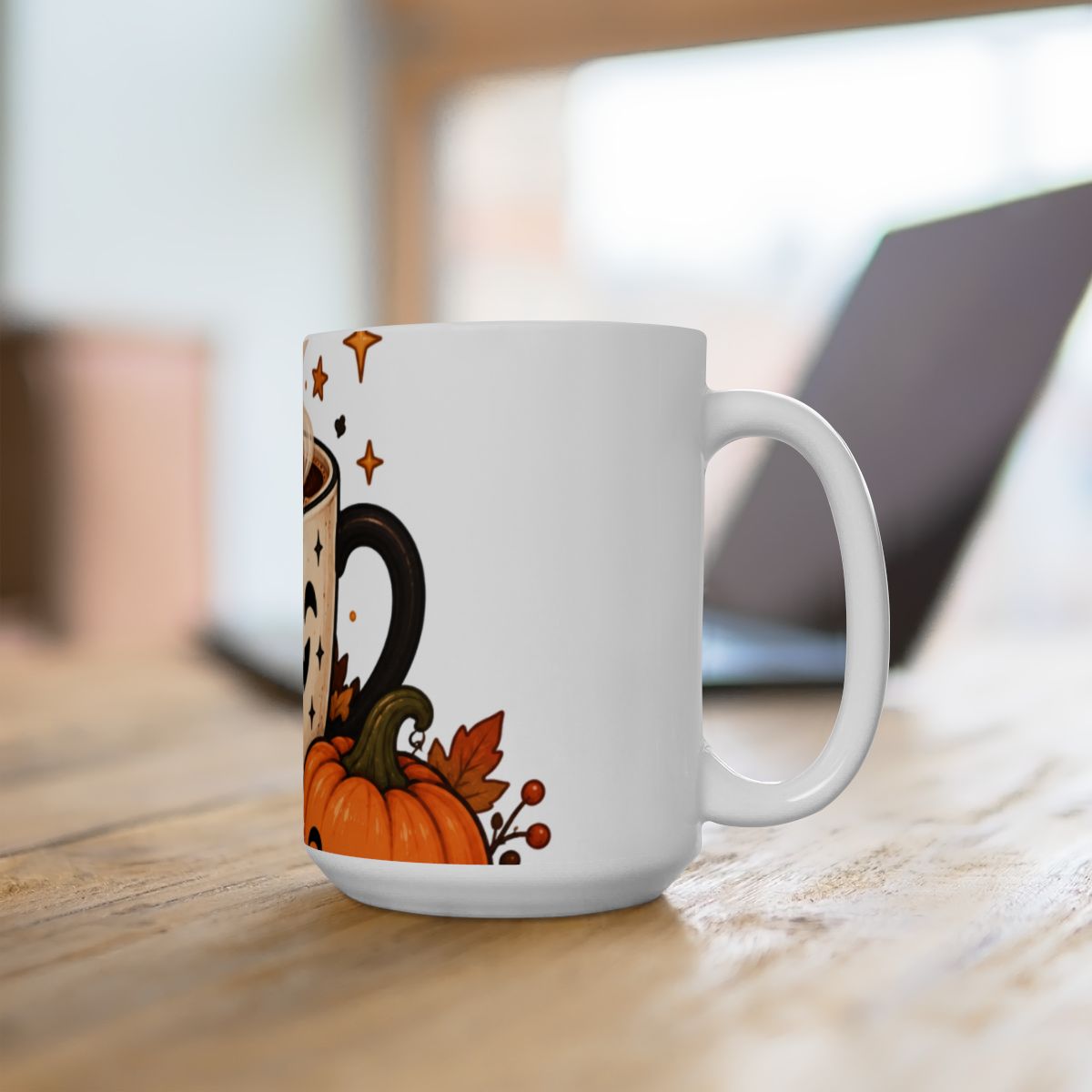 Spooky Pumpkin Coffee Mug | Halloween Ceramic Mug