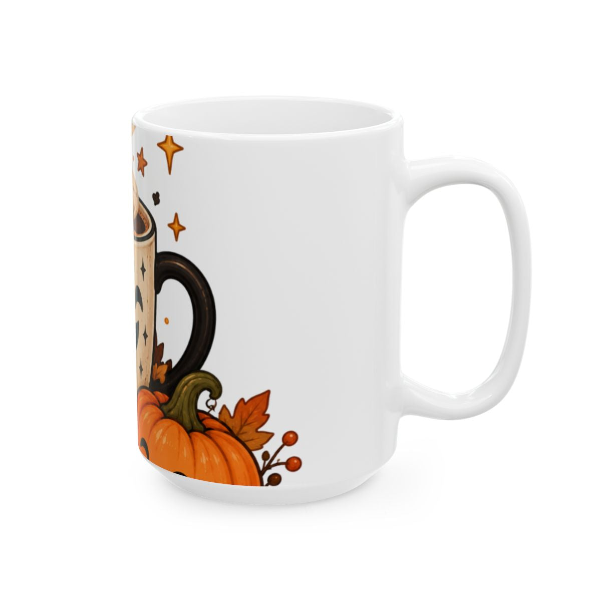Spooky Pumpkin Coffee Mug | Halloween Ceramic Mug