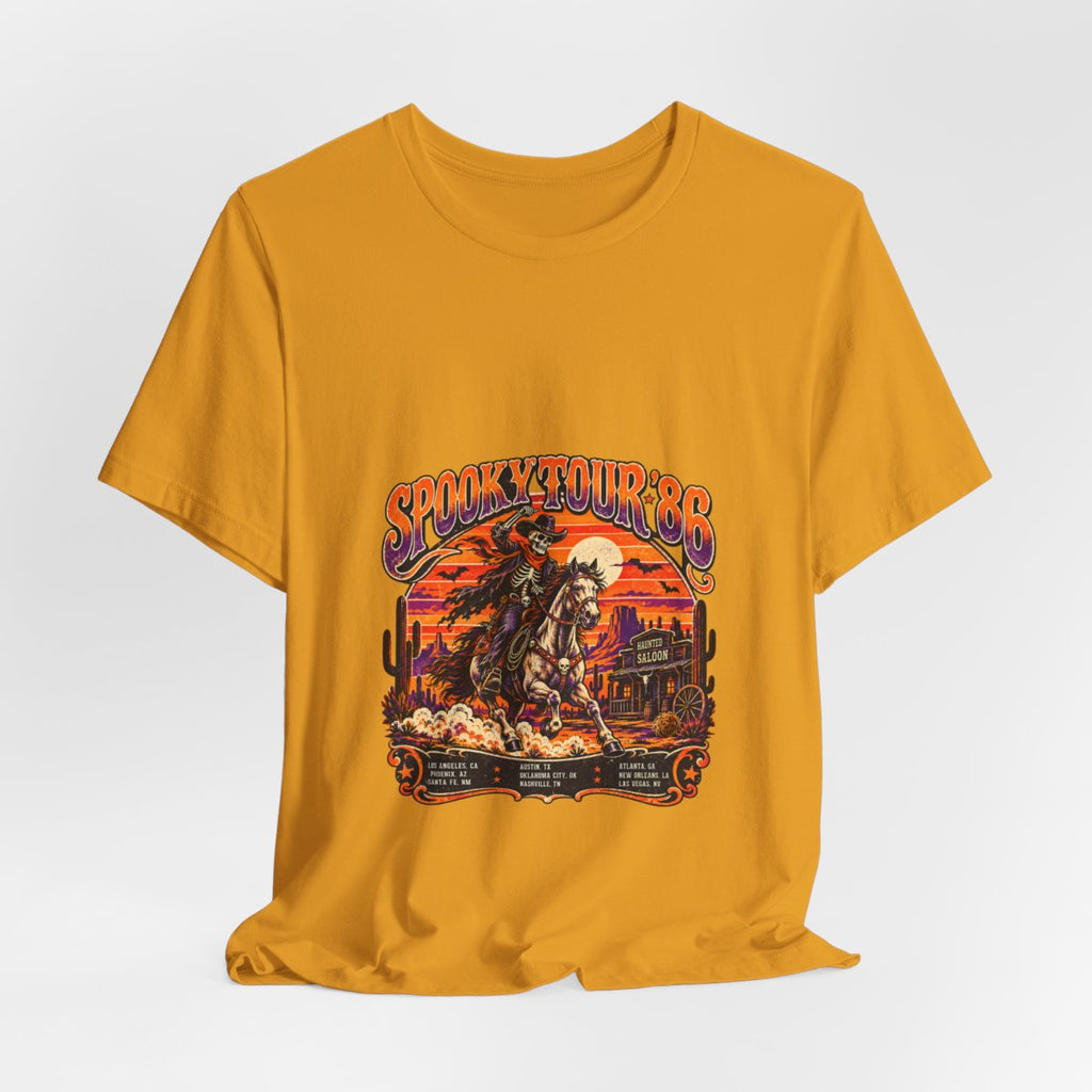 Spooky Rodeo Cowboy Skull Western Tee | Desert Sunset, Cactus Graphics