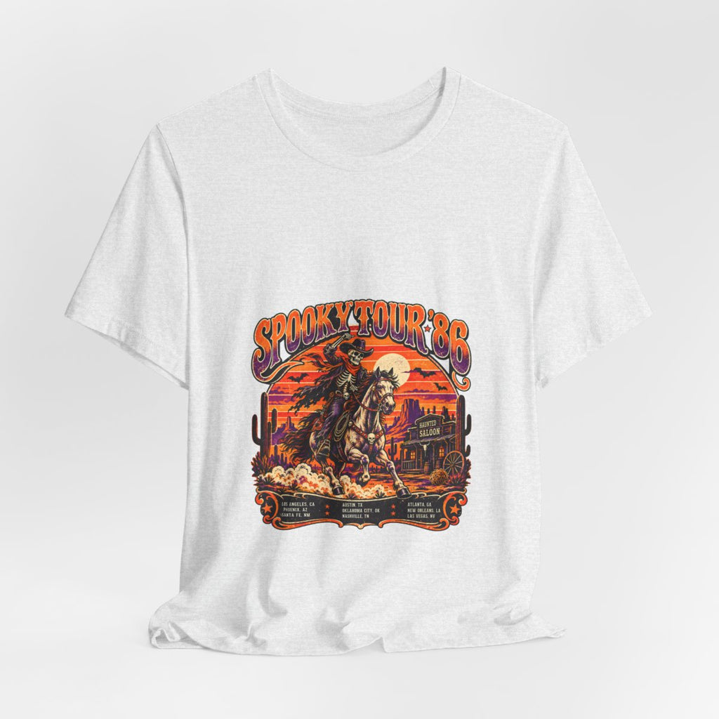 Spooky Rodeo Cowboy Skull Western Tee | Desert Sunset, Cactus Graphics