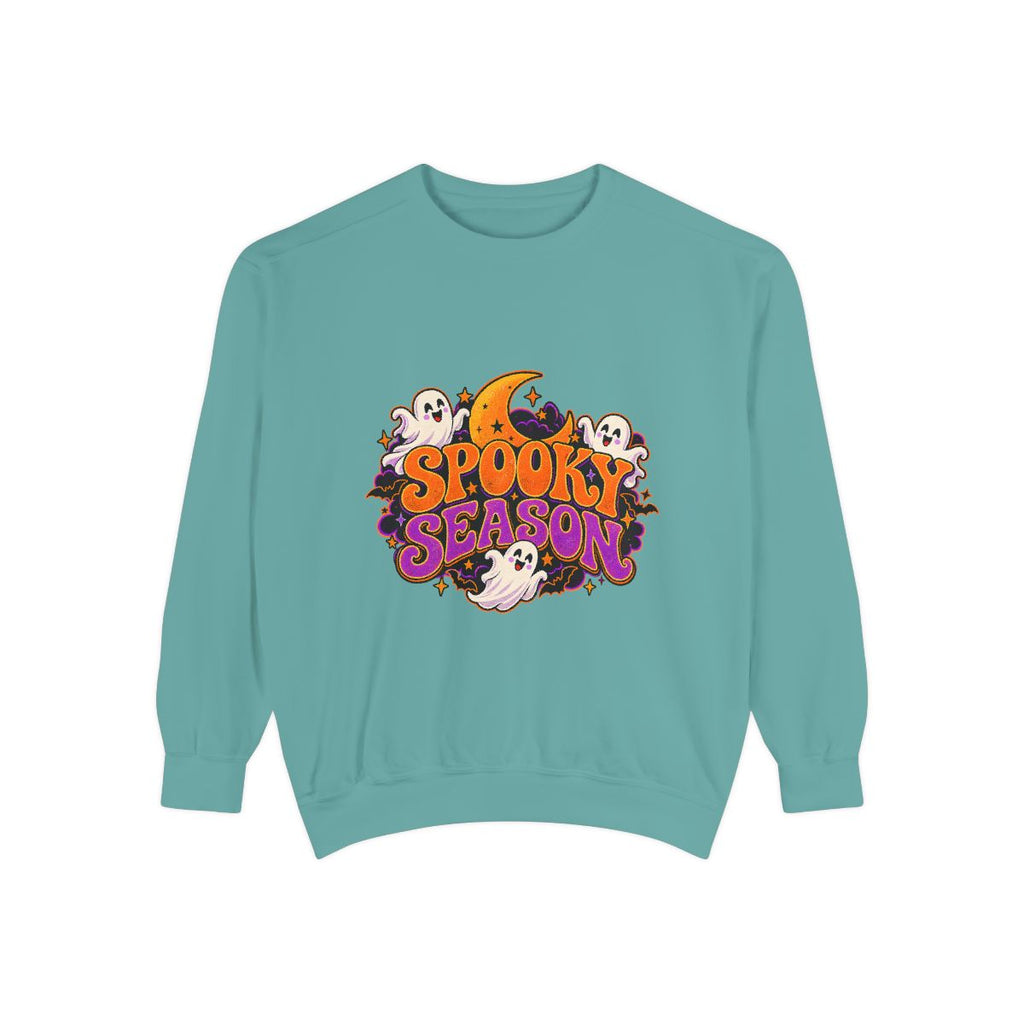 Spooky Season Sweatshirt | Halloween Ghost Moon Design