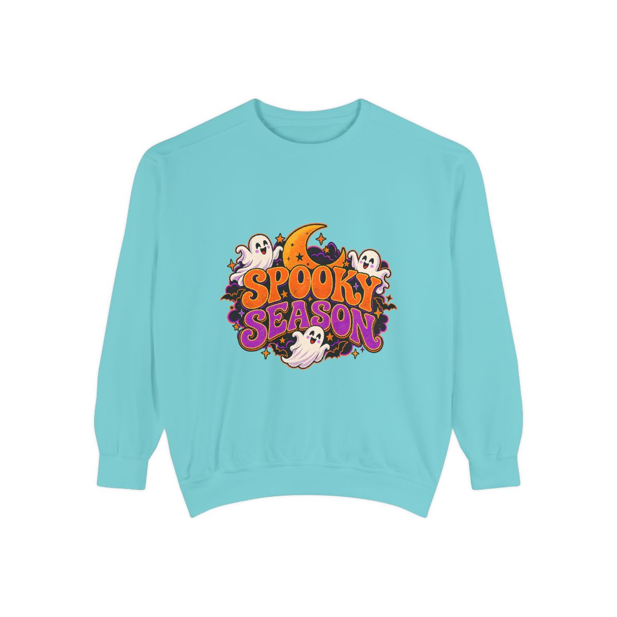 Spooky Season Sweatshirt | Halloween Ghost Moon Design