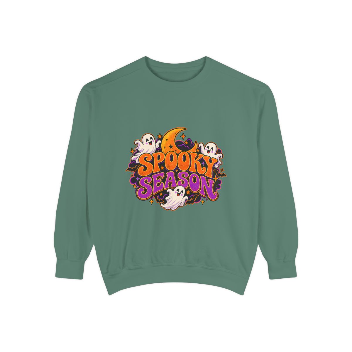 Spooky Season Sweatshirt | Halloween Ghost Moon Design