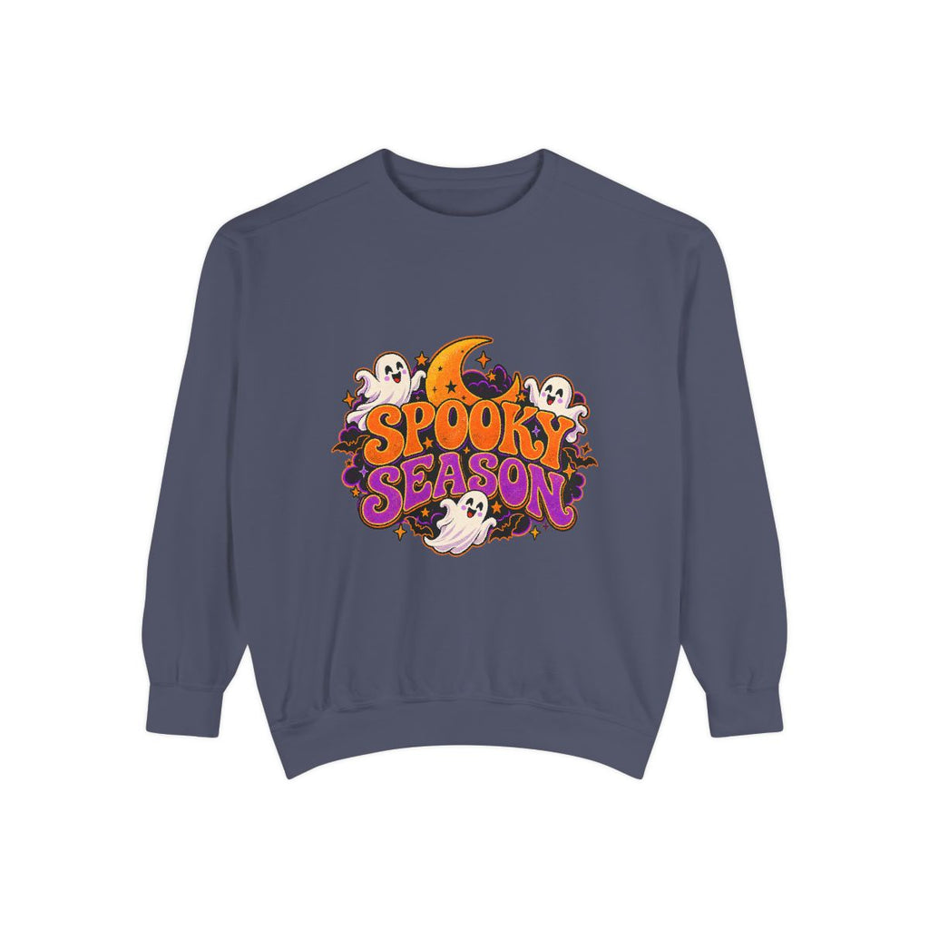 Spooky Season Sweatshirt | Halloween Ghost Moon Design
