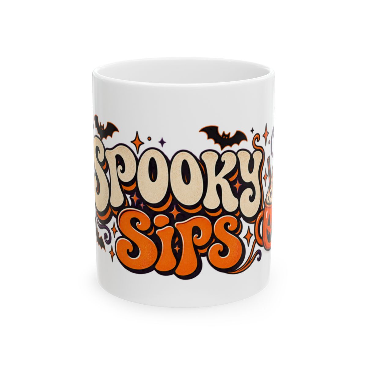 Spooky Sips Halloween Mug | Ceramic Coffee Cup
