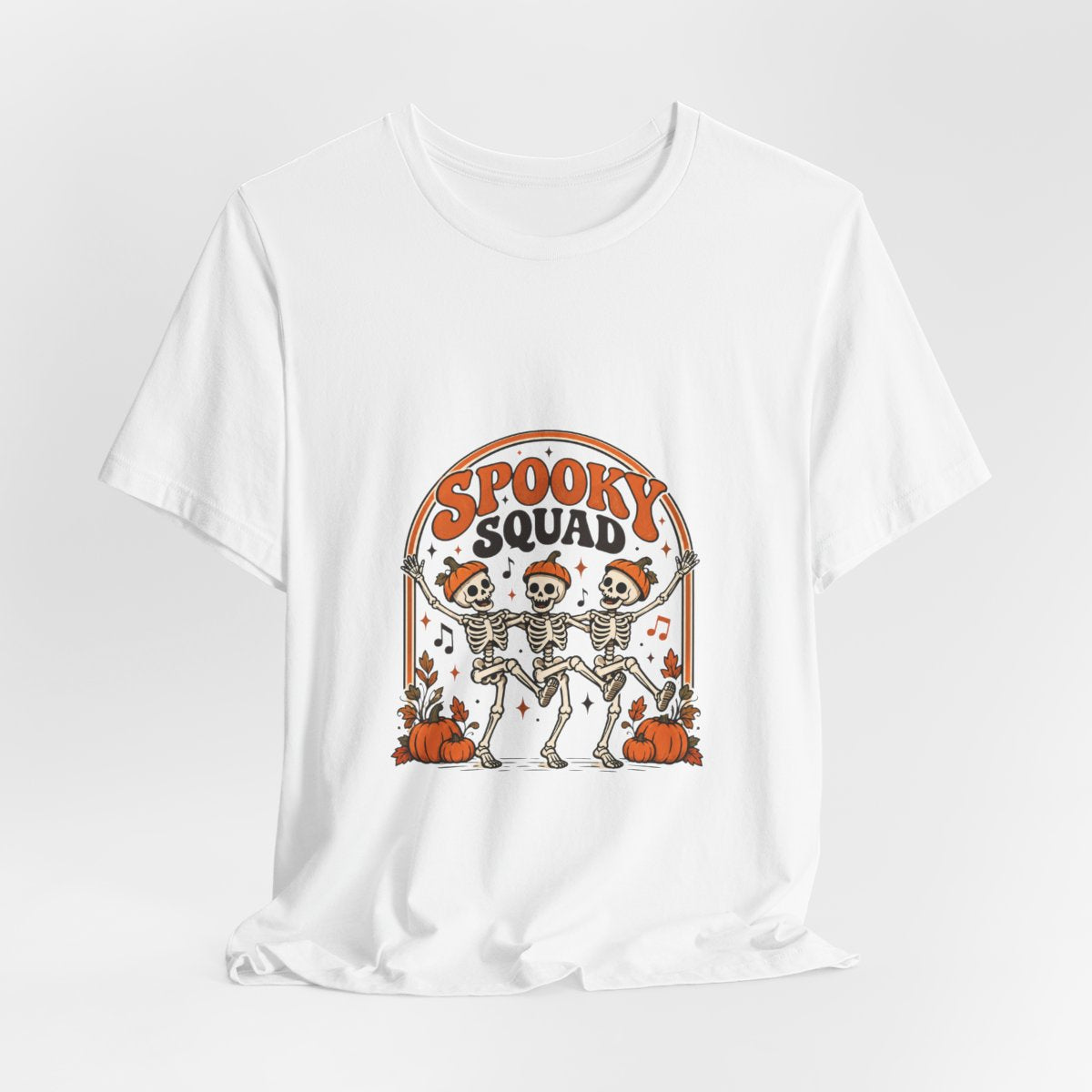 Spooky Squad Skeletons Tee | Halloween Skeleton Dance Pumpkin Shirt