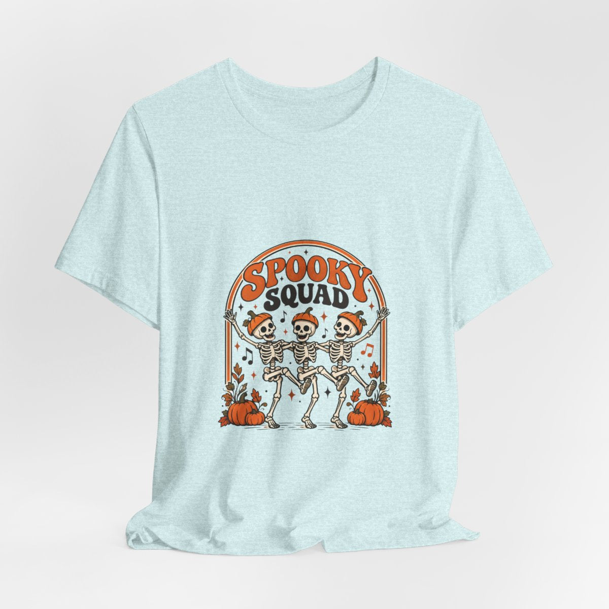 Spooky Squad Skeletons Tee | Halloween Skeleton Dance Pumpkin Shirt