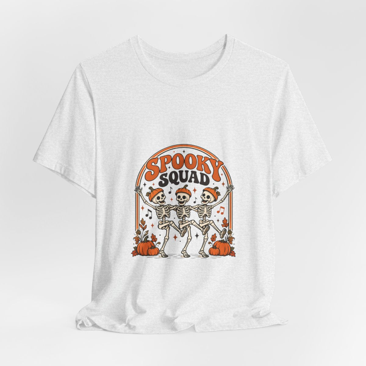 Spooky Squad Skeletons Tee | Halloween Skeleton Dance Pumpkin Shirt