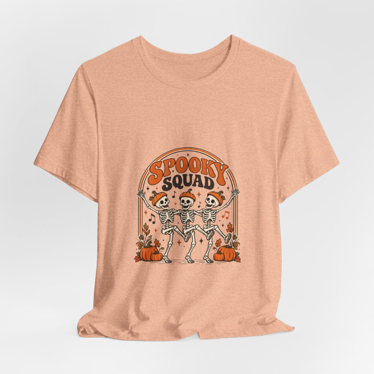 Spooky Squad Skeletons Tee | Halloween Skeleton Dance Pumpkin Shirt