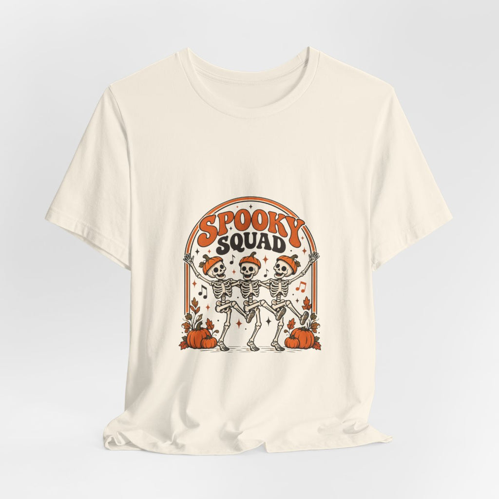 Spooky Squad Skeletons Tee | Halloween Skeleton Dance Pumpkin Shirt