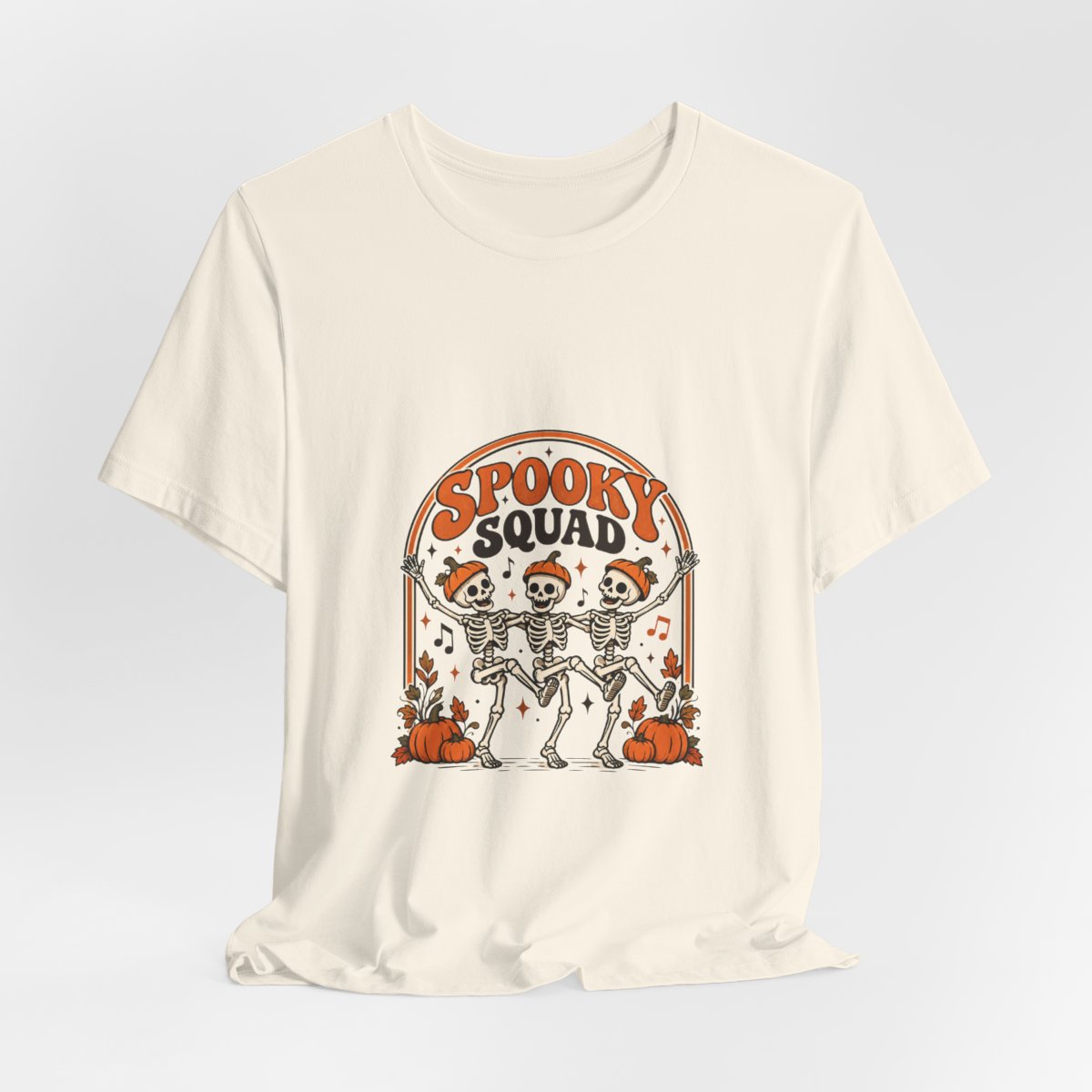 Spooky Squad Skeletons Tee | Halloween Skeleton Dance Pumpkin Shirt