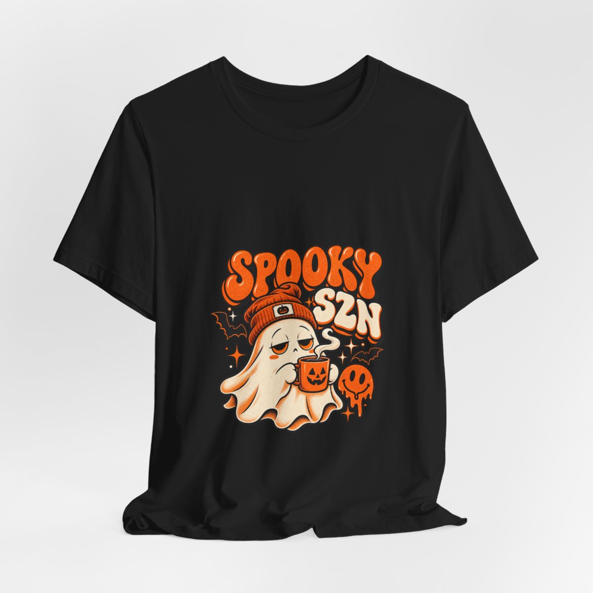 Spooky SZN Ghost Tee | Halloween ghost, pumpkins, bats