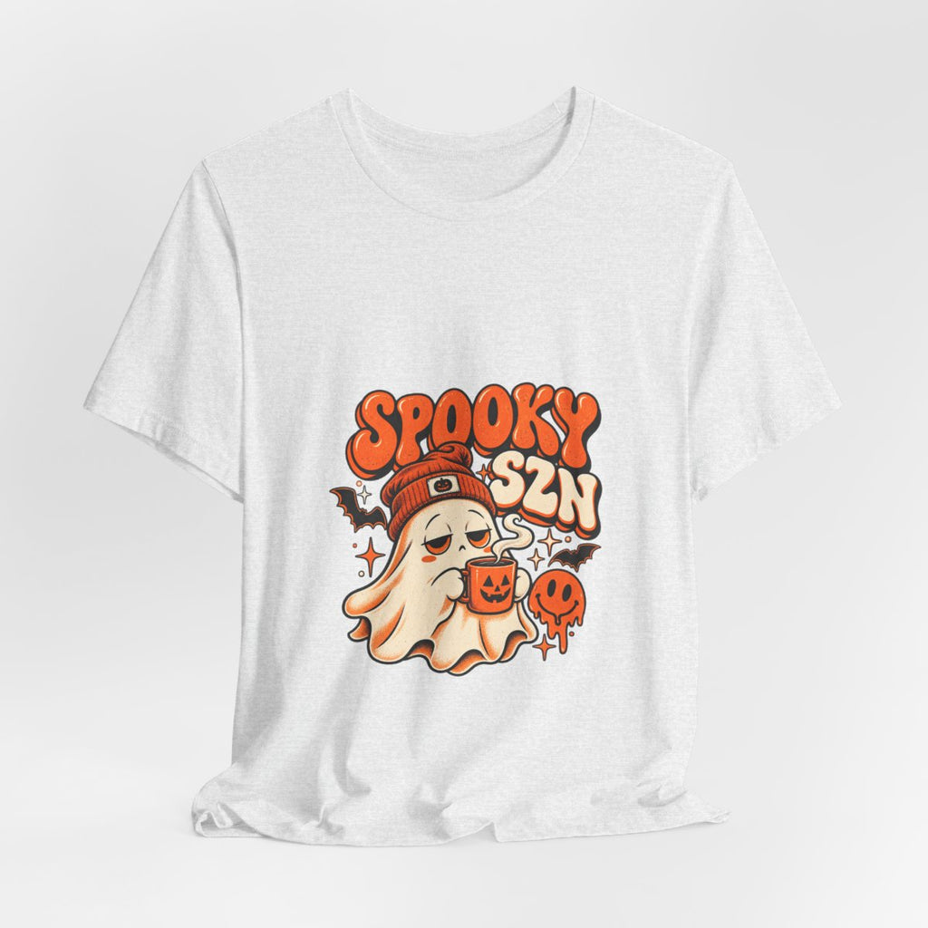 Spooky SZN Ghost Tee | Halloween ghost, pumpkins, bats