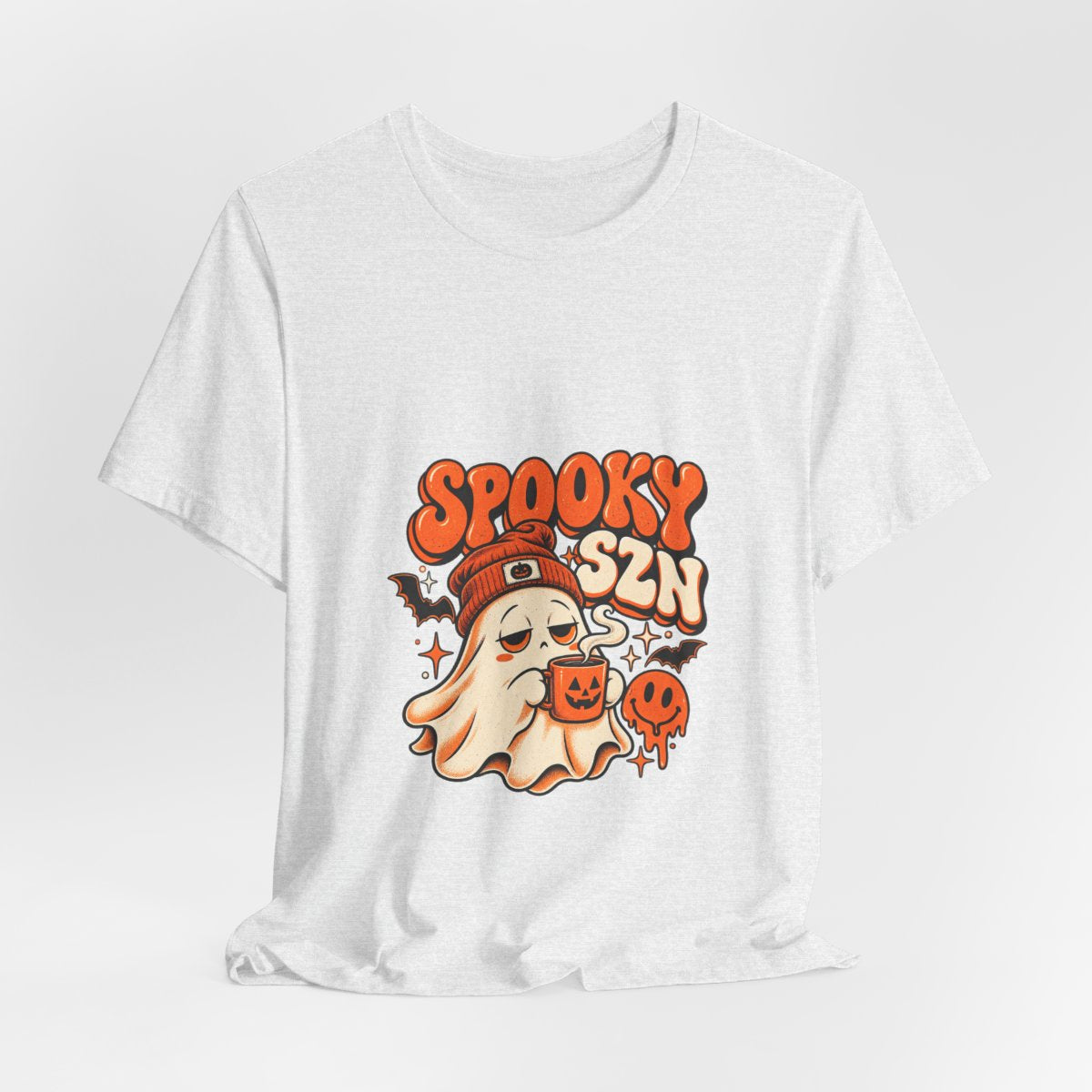 Spooky SZN Ghost Tee | Halloween ghost, pumpkins, bats