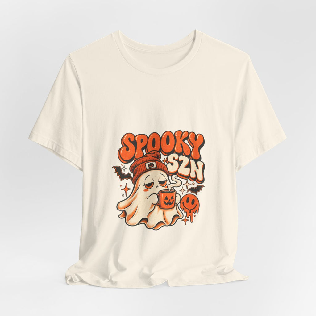 Spooky SZN Ghost Tee | Halloween ghost, pumpkins, bats